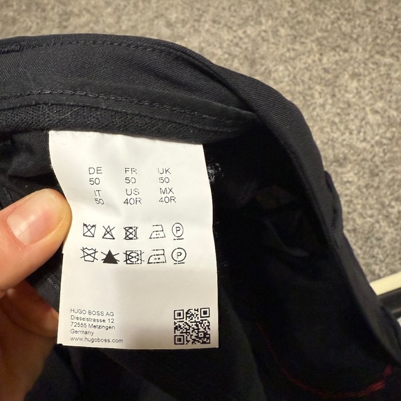 2 pc HUGO BOSS Men's Suit 40R Black wool - Picture 12 of 14